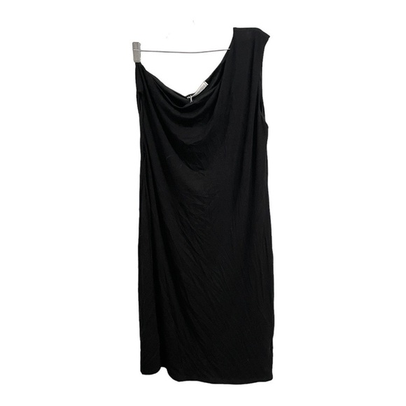 Six FIFTY One Shoulder Black Mini Dress Size Large NWT - Picture 2 of 12